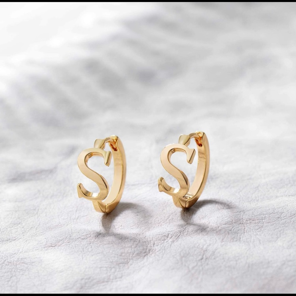 S initial earring